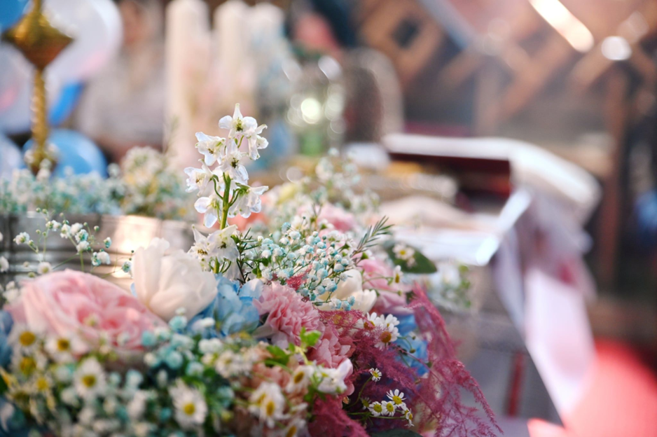 Decor cristelniță "Îngeri în Roz și Albastru"